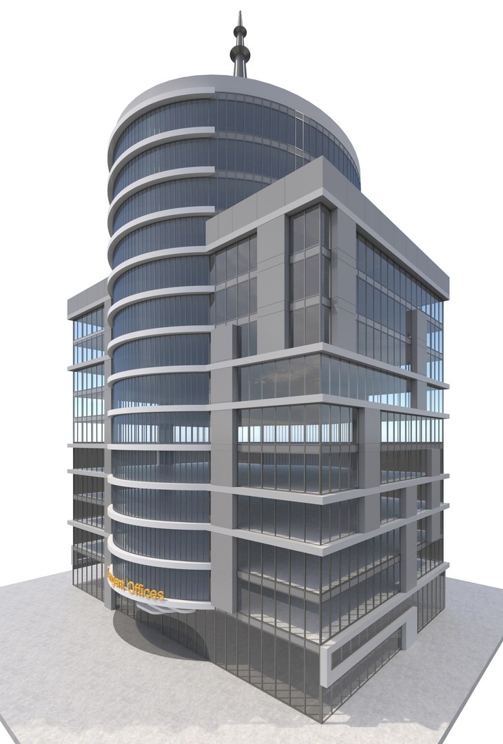 Office Building 3D Model - TurboSquid 1285897