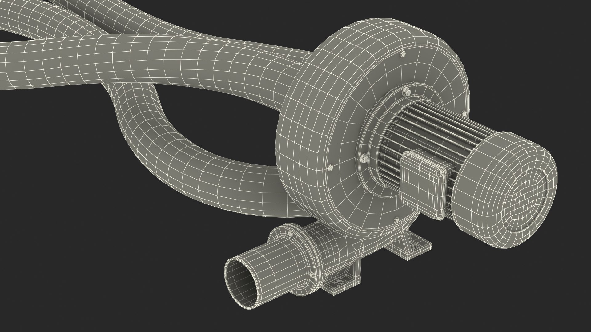 3D Exhaust Fume Extraction System Single Duct Rigged model - TurboSquid ...