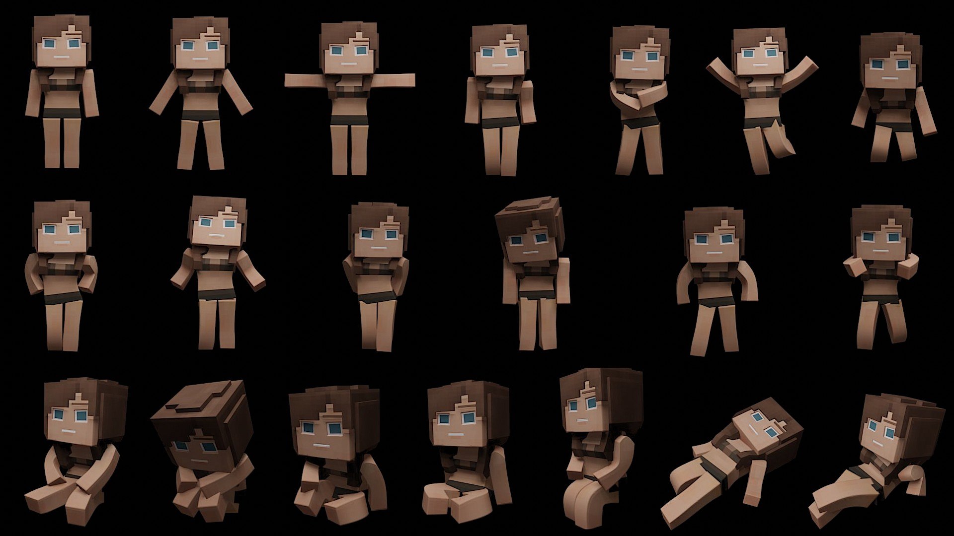 3D Minecraft Inspired Female Character model https://p.turbosquid.com/ts-thumb/SO/KN0hy5/4h/female_body_expressionsblender/jpg/1654762655/1920x1080/fit_q87/037f6b40dbfb29f5f69546a375586f726b0d890c/female_body_expressionsblender.jpg