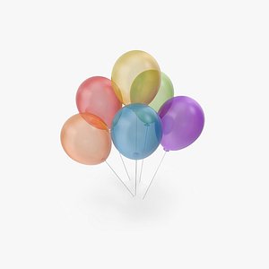 3D Flying Balloons model