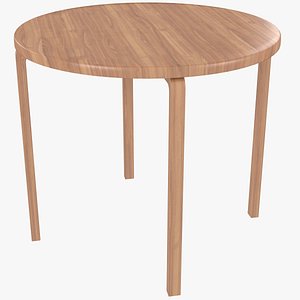 3D minimalist wooden artek alvar aalto