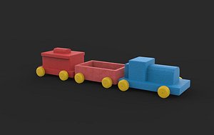toy train 3D model 3D model