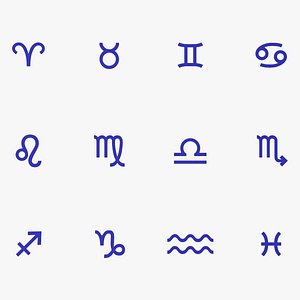 Zodiac Symbols - Full