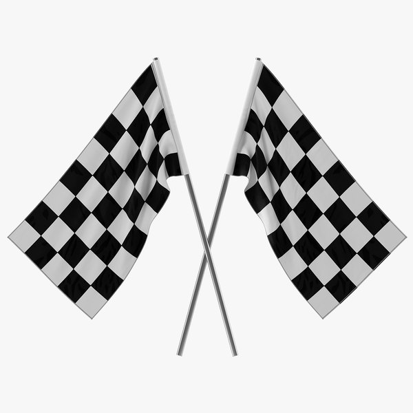 racing flag 3 3d model