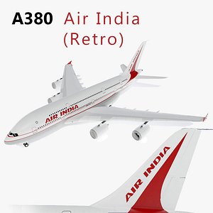Airbus A380 Airliner Air India Old Version