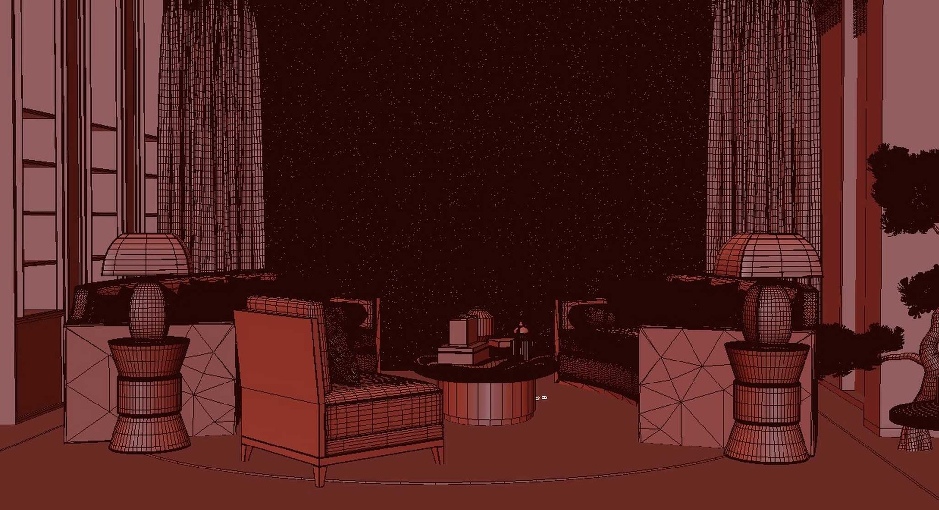 3D room interior bar model - TurboSquid 1699161