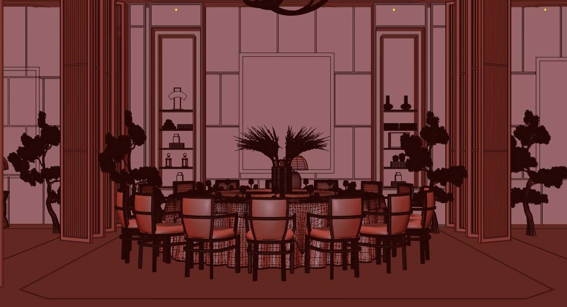 3D room interior bar model - TurboSquid 1699161