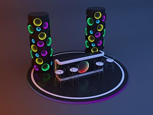 Sci-fi infinity mirror bar