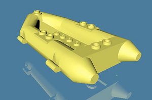 3d lego dinghy model