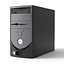 Vecchio computer desktop, PC a torre, anni 2000, vintage, retrò, da ufficio, Dell