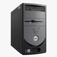 Dell Dimension 2400 Old Desktop Computer Tower Retro 2000s PC