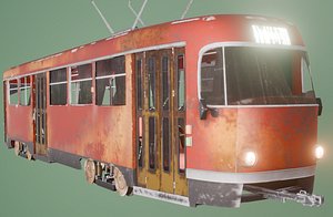 3D TRAM Baked EASTERN EUROPE transport model