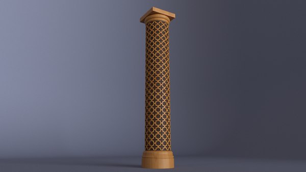 Asian column 3D model - TurboSquid 1599884