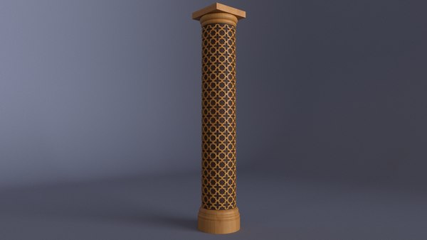 Asian column 3D model - TurboSquid 1599884