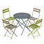 3D Outdoor Metal Folding Furniture Table and Chair for Cafe