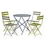 3D Outdoor Metal Folding Furniture Table and Chair for Cafe