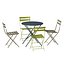 3D Outdoor Metal Folding Furniture Table and Chair for Cafe