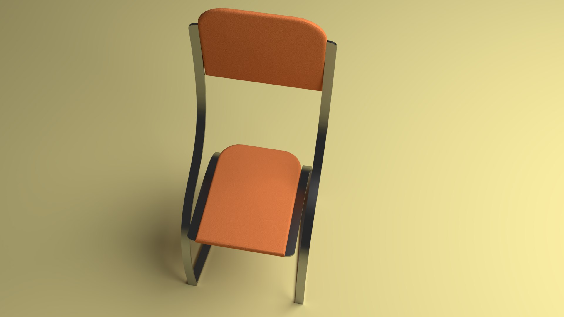 The Bridge Chair Leather Chrome Curves Model TurboSquid 1927096