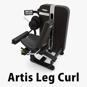 artis leg curl technogym 3D