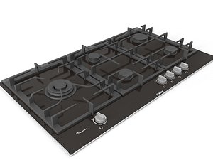 3D kitchen cooktop