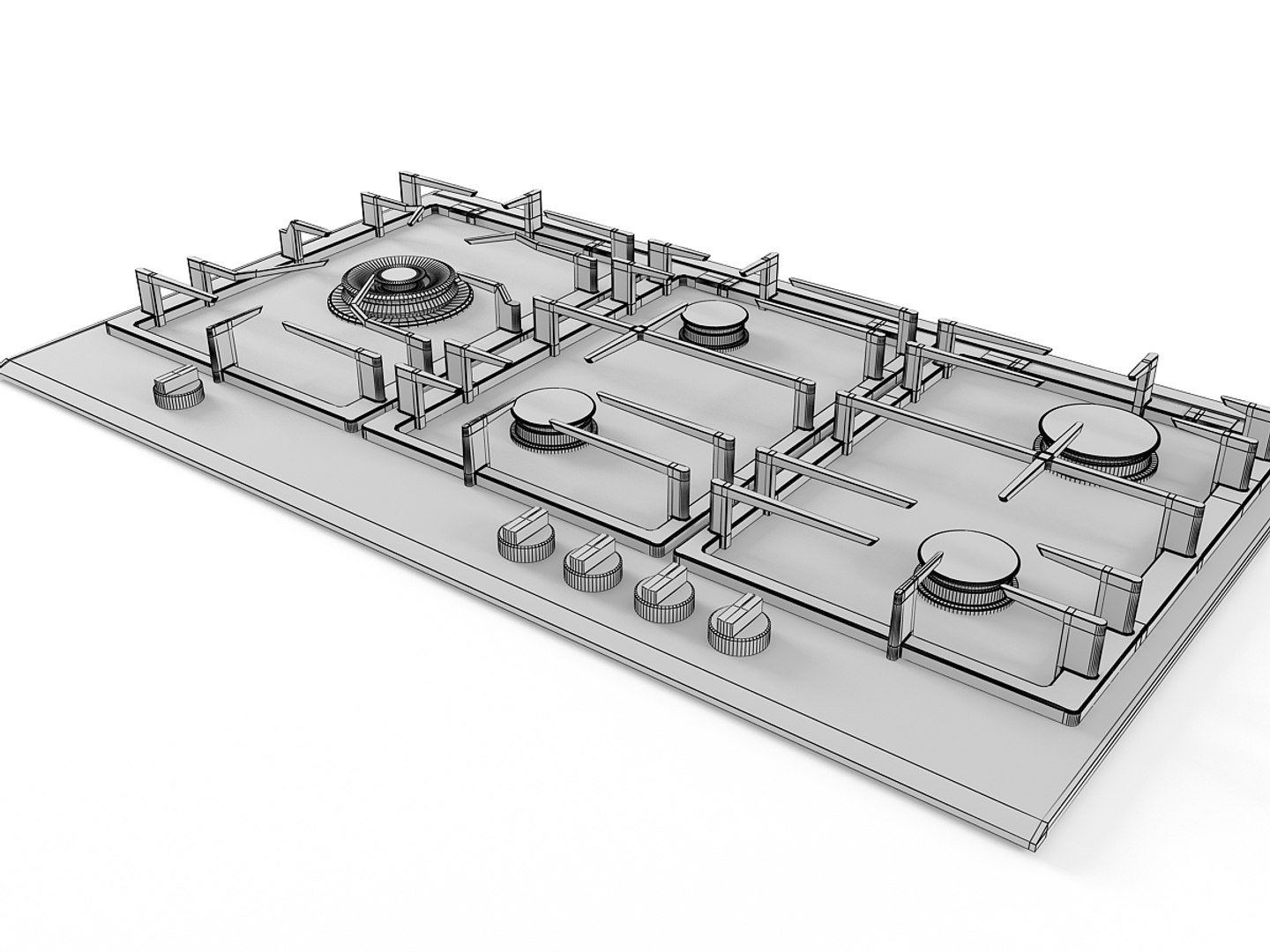 3D Kitchen Cooktop - TurboSquid 1298938