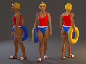 female bcc 2130 002 3D model