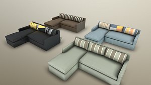 sectional fabric sofa cushion model