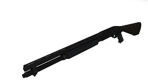 benelli m4 nfa tactical 3d model