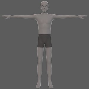 Base mesh man character V28