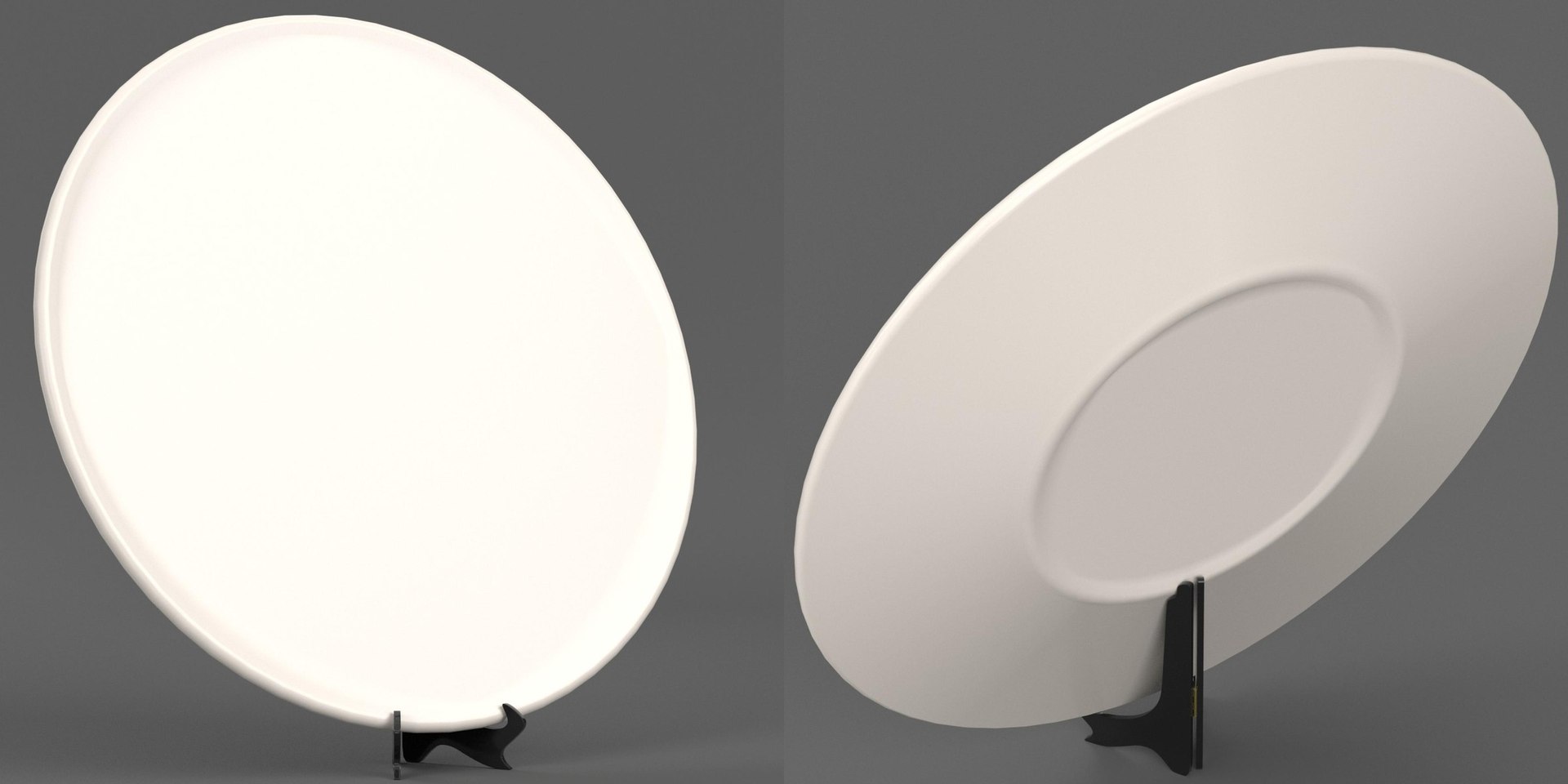 Plate On Holder Stand For Display 3D Model - TurboSquid 2000003