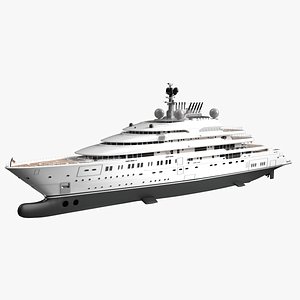3D Lurssen Opera Yacht Dynamic Simulation