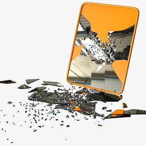 Rectangular Mirror Broken