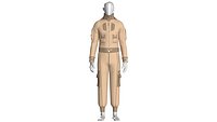 Men Full Zip Jacket With Cargo Jogger-Outfit