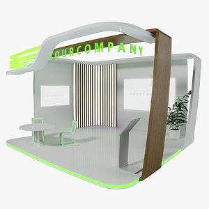 3D Exhibition Stand Silver