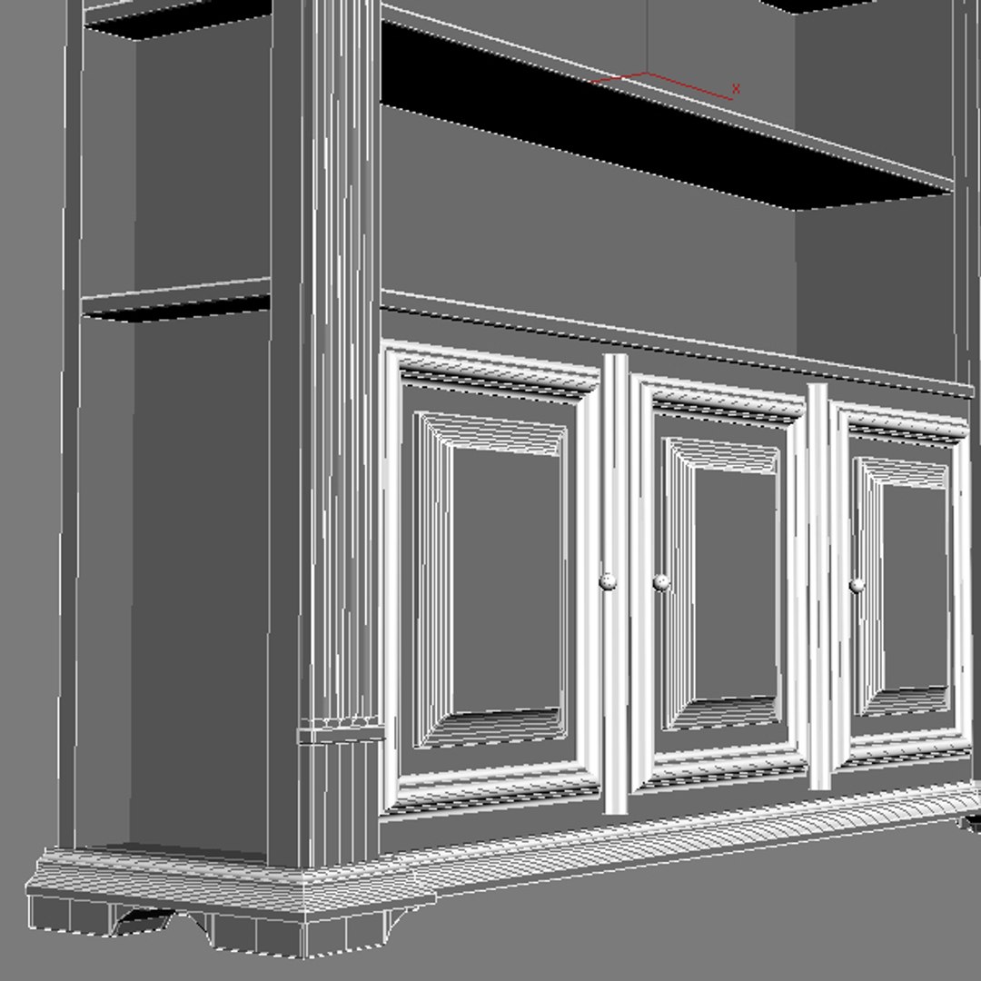 display case cabinet 3d model