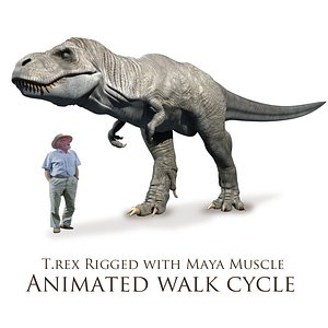 Animated Tyrannosaurus Rex Dinosaur Running Loop - Download Free 3D model  by LasquetiSpice (@LasquetiSpice) [38007d9]