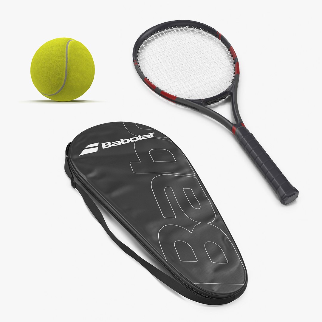 Tennis Equipment 3D Models Collection 3D model preview