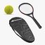 3D tennis equipment model
