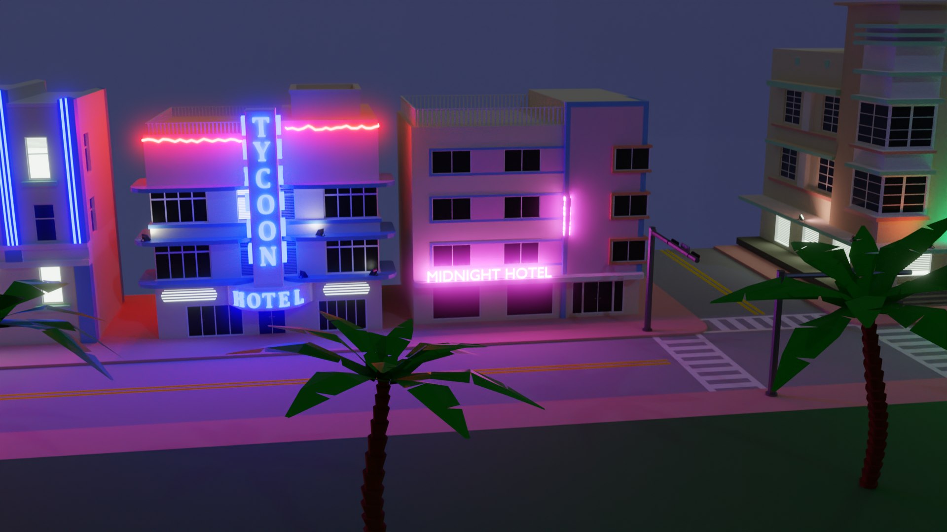 Miami Beach Buildings 3D Model - TurboSquid 1748674