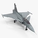 Saab JAS 39 Gripen 3D Model