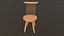 Silla moderna modelo 3D AR VR