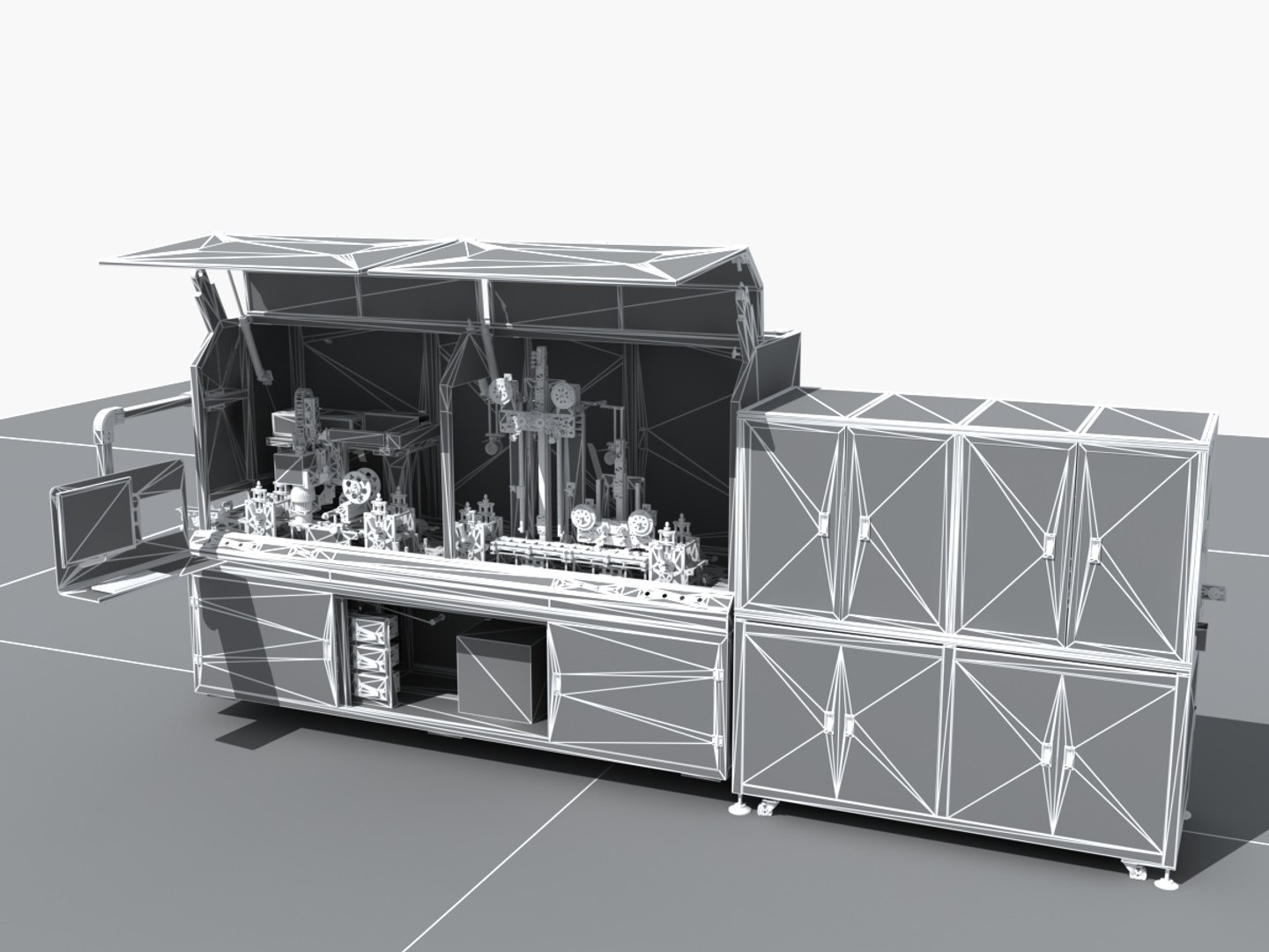 3D Industrial Equipment 16 - Fully Automatic Cutting And Detection ...
