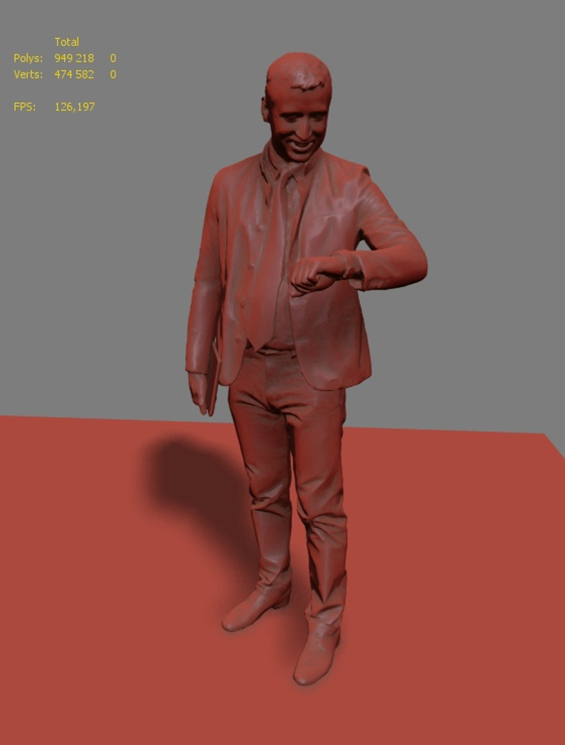 3d Illustration Of Businessman Standing With Number One. 3d Human