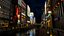 Osaka Dotonbori 3D Nocna Scena Realistyczne Japońskie Miasto Środowisko