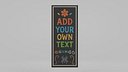 Customizable Wall-Mounted Blackboard - Tall Unframed Writing Board