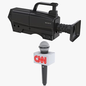 3D model TV  Camera and Microphone