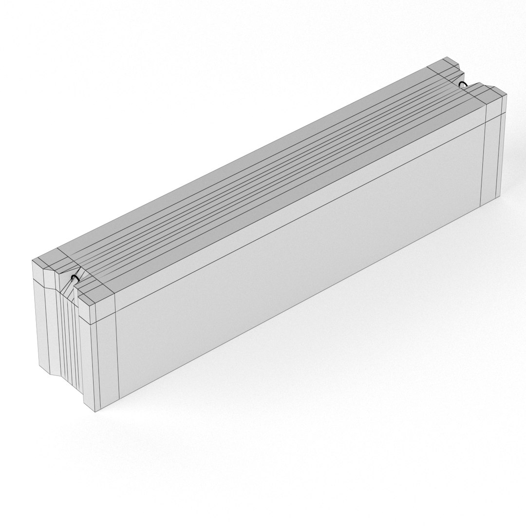 Concrete Block Foundation 3D Model TurboSquid 1568544