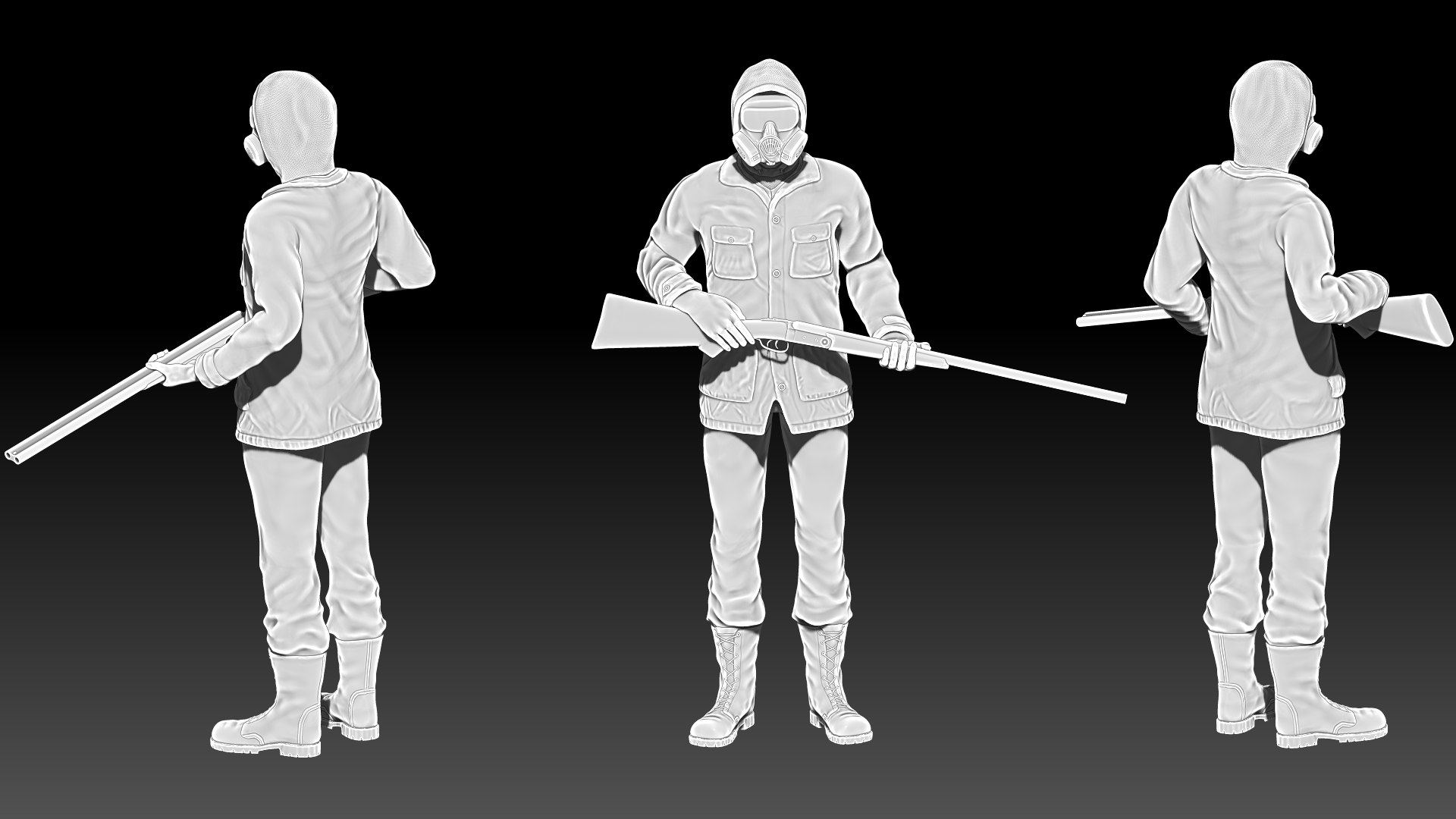 3D Stalker Soldiers Model - TurboSquid 2258387