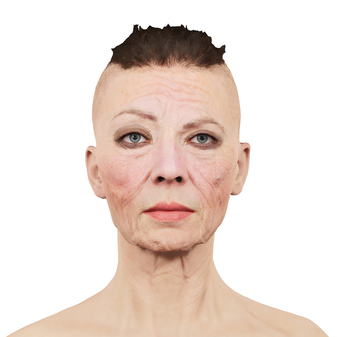 3D Elderly Woman Model - TurboSquid 1892717