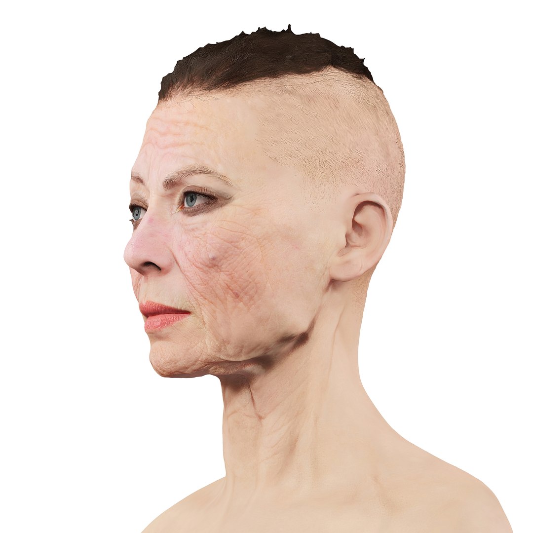 3D Elderly Woman Model - TurboSquid 1892717